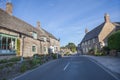 Rows of cottages in the village of Corfe in Dorset in the United Kingdom Royalty Free Stock Photo