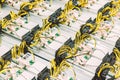 Mining ASIC rig to mine for digital cryptocurrency