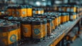 Rows of discarded electric car batteries awaiting proper disposal in a recycling fac