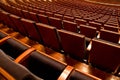 Rows of empty chairs Royalty Free Stock Photo