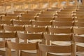 Rows of empty chairs Royalty Free Stock Photo