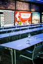 Rows of empty chairs in large Conference hall for Corporate Convention or Lecture