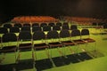 Rows of empty chairs prepared for an indoor event Royalty Free Stock Photo