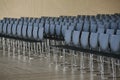 Rows of empty chairs prepared for an indoor event Royalty Free Stock Photo