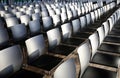 Rows of empty chairs prepared for an indoor event Royalty Free Stock Photo