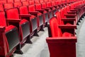 Empty red seats in a theater Royalty Free Stock Photo