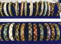 Rows of gold bangles