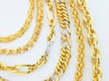 Rows of gold chains