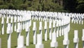 The American military cemetary in Luxembourg Royalty Free Stock Photo