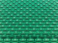 Green empty stadium folding seats background Royalty Free Stock Photo