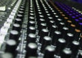 Rows of Knobs on Soundboard