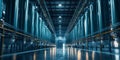 Rows of large cylindrical membrane filters in a warehouse-like setting, demonstrating advanced filtration technology