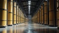 Rows of large cylindrical membrane filters in a warehouse-like setting, demonstrating advanced filtration technology