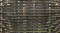 Rows of luxurious safe deposit boxes Royalty Free Stock Photo