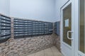 Rows of metal mailboxes Royalty Free Stock Photo