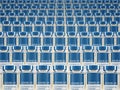 Rows of multiple Covid-19 vaccine vials. Mass production and inoculation concept Royalty Free Stock Photo