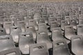 Rows of plastic chairs
