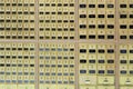 Rows of post office boxes Royalty Free Stock Photo