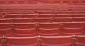 Rows of Red Auditorium Seats