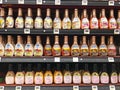 Rows of Salad Dressing Royalty Free Stock Photo