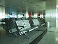 Rows of seats in airport lounge Royalty Free Stock Photo