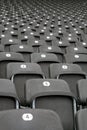 Rows of seats in stadium