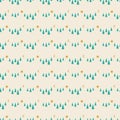 rows of simple trees seamless vector pattern Royalty Free Stock Photo