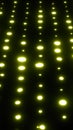 Rows of soft glowing dots forming a bright futuristic surface with subtle depth and smooth light blur Royalty Free Stock Photo