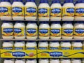 Rows of Stacked Best Foods Mayonnaise Jars