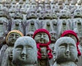 Buddha figures of Hase-Dera Temple in Kamakura, Japan Royalty Free Stock Photo
