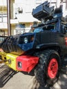 series of police tactical cars in Indonesia