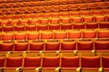 Rows of theater seats