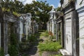 Rows of tombs at the Lafayette Cemetery No. 1 in the city of New Orleans, Louisiana