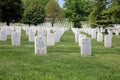 Tombstones at Arlington National Cemetery. Virginia. USA Royalty Free Stock Photo
