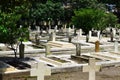 Rows of tombstones of Indonesian independence heroes, hero's grave