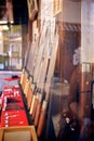 Rows of traditional hand made knife for sale in Tokyo.