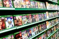 Stacks of Xbox One Video Games in a Game Store Royalty Free Stock Photo