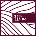 Rows of vineyards. Templates of Wine banner. Brochures, posters, invitation cards, promotional banners, menus, book Royalty Free Stock Photo