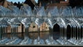 Rows of Wine glasses Royalty Free Stock Photo