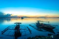 Roxas blvd with Small Boat