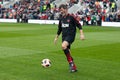 Roy Keane during the warm up on the Pairc Ui Chaoimh pitch for the Liam Miller Tribute match