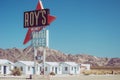 Roy`s CafÃÂ© and motel in Amboy, California, United states, alongside classic Route 66