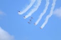 RAF Red Arrows air display Royalty Free Stock Photo