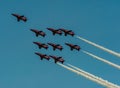 The Royal Air Force Aerobatic Team, the Red Arrows Royalty Free Stock Photo