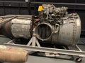 The Royal Air Force Museum London national museum diplaying Roll-Roys Pegasus plane engines