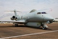 Royal Air Force RAF Bombardier Global Express Raytheon Sentinel R1 ZJ692 ISTAR airborne ground surveillance plane static Royalty Free Stock Photo