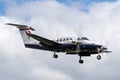 Royal Air Force RAF Hawker Beechcraft B200GT King Air Aircraft from No.45R Squadron based at RAF Cranwell. Royalty Free Stock Photo