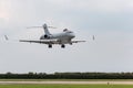 Royal Air Force RAF Raytheon Bombardier Sentinel R1 surveillance aircraft ZJ692 from No.5 Squadron based at RAF Waddington. Royalty Free Stock Photo