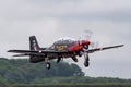 Royal Air Force RAF Short S-312 Tucano T1 ZF244 from RAF Linton-on-Ouse at the RAF Waddington Airshow.