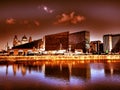 Albert dock in Liverpool England is the tourist attraction on the Liverpool waterfront Royalty Free Stock Photo